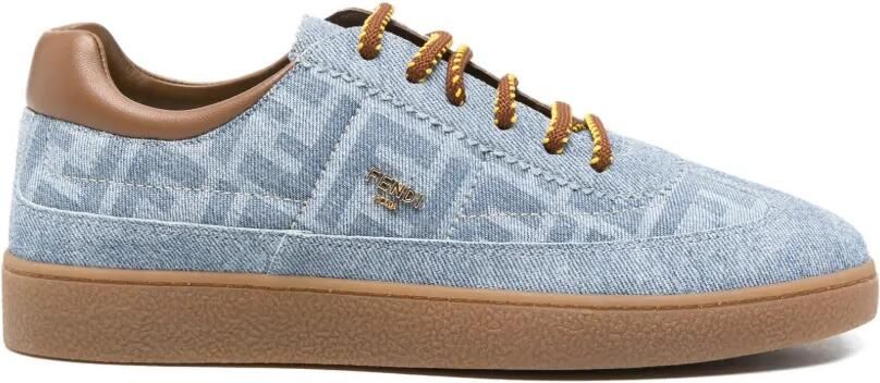 Fendi Kids Sneakers Blauw