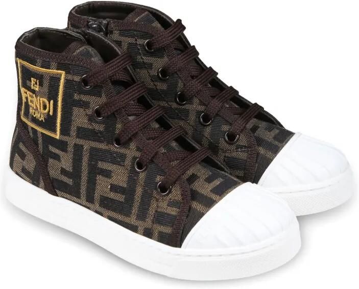 Fendi Kids Tessuto sneakers Bruin