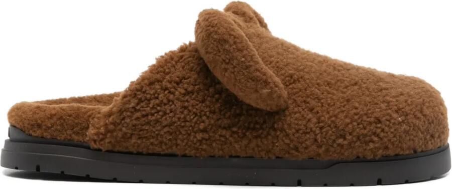 FENDI Lammy muiltjes Bruin