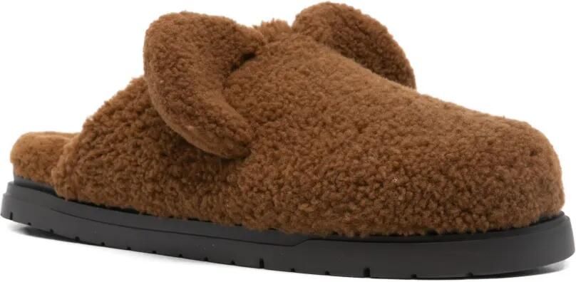 FENDI Lammy muiltjes Bruin - Foto 4