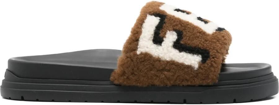 FENDI Lammy slippers Bruin