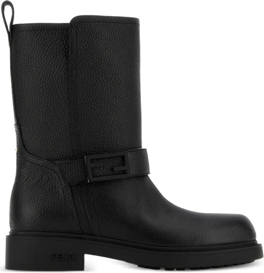 FENDI Leren laarzen Zwart
