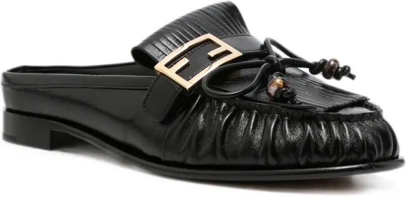 FENDI Leren muiltjes Zwart - Foto 2