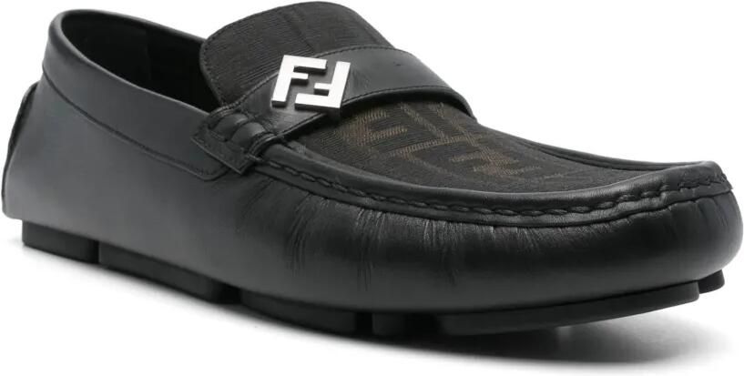 FENDI Loafers met FF-logo Zwart - Foto 4