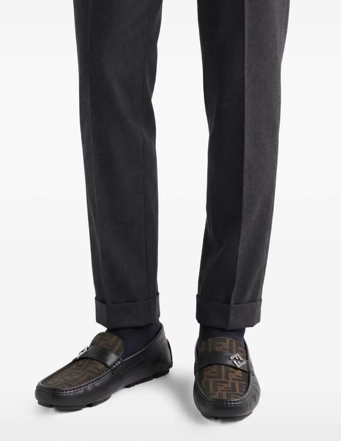 FENDI Loafers met FF-logo Zwart - Foto 2