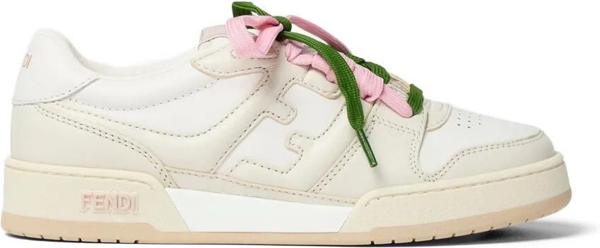 FENDI Match sneakers met vlakken en veters Beige