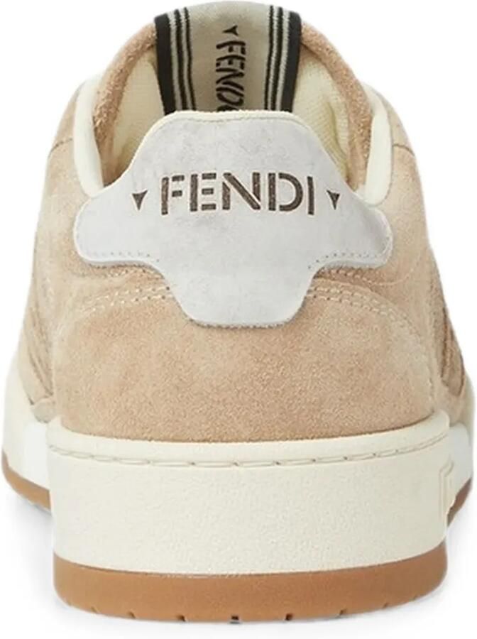 FENDI Match sneakers met logo-patch Beige - Foto 3