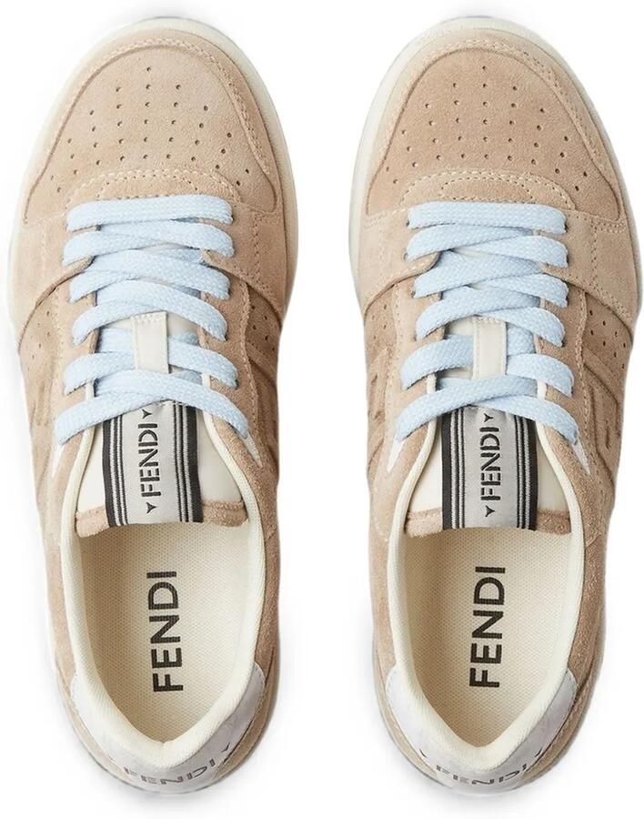 FENDI Match sneakers met logo-patch Beige - Foto 2