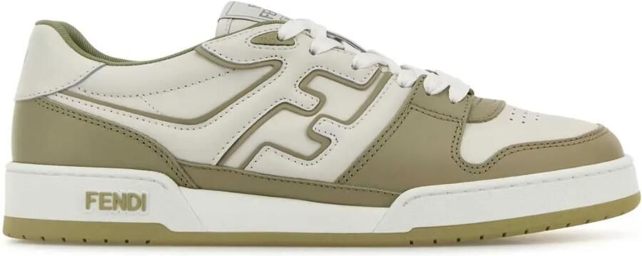 FENDI Match sneakers met logopatch Groen