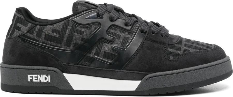 FENDI Match sneakers met monogram Grijs