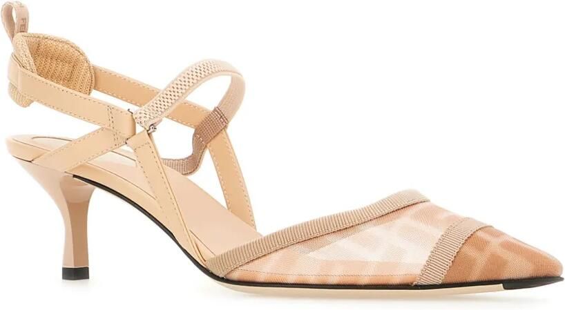 FENDI Mesh pumps met FF-patroon Beige