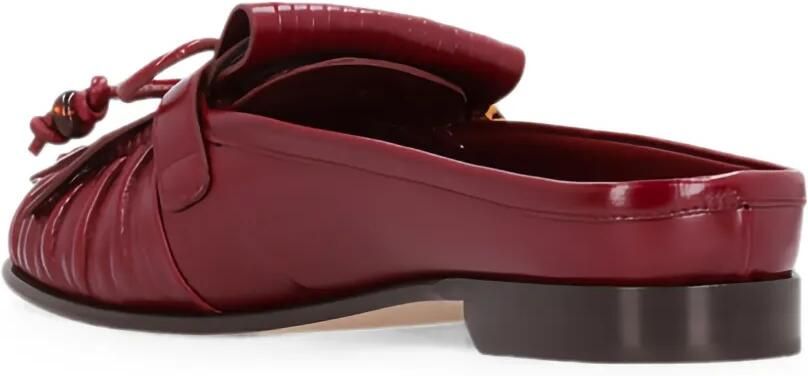FENDI Muiltjes met gespdetail en franje Rood - Foto 3