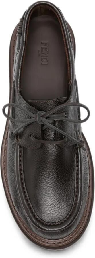 FENDI Pequin veterschoenen Bruin - Foto 4
