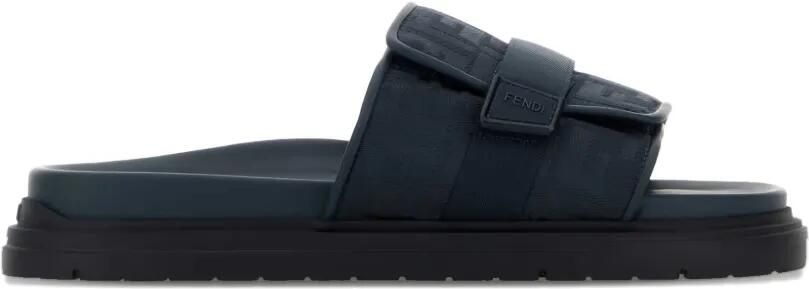 FENDI Sandalen met logopatroon Blauw