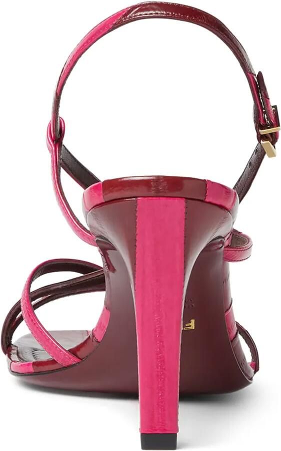 FENDI Sandalen met logoplakkaat Rood - Foto 3