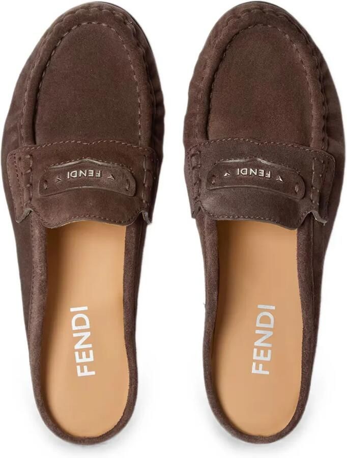 FENDI Scrunch loafers Bruin - Foto 2