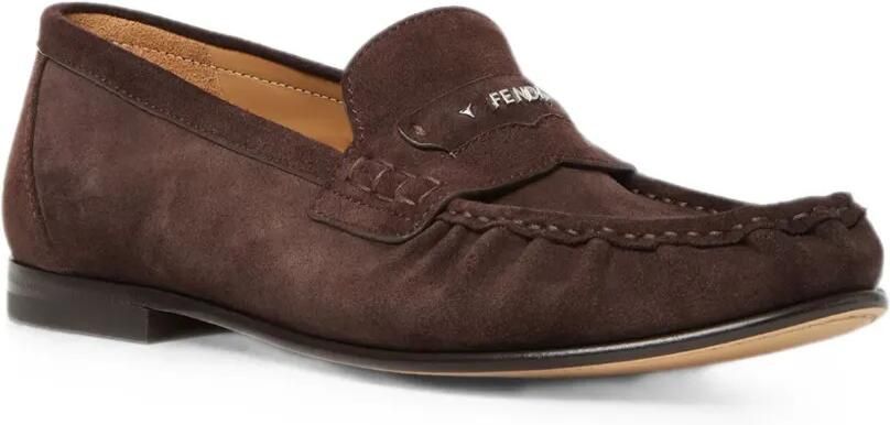 FENDI Scrunch loafers Bruin - Foto 4