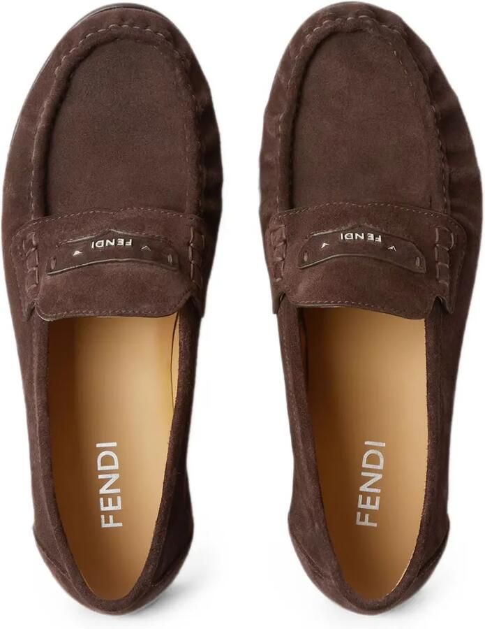 FENDI Scrunch loafers Bruin - Foto 2