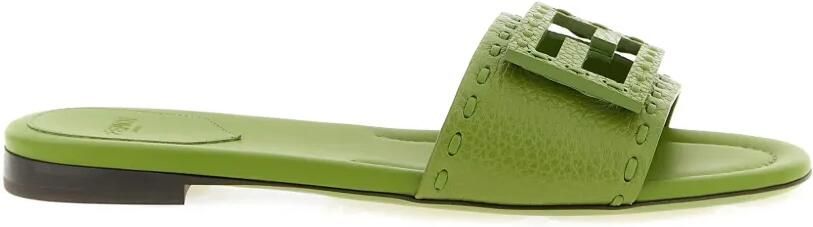 FENDI Selleria Baguette sandalen met open neus Groen