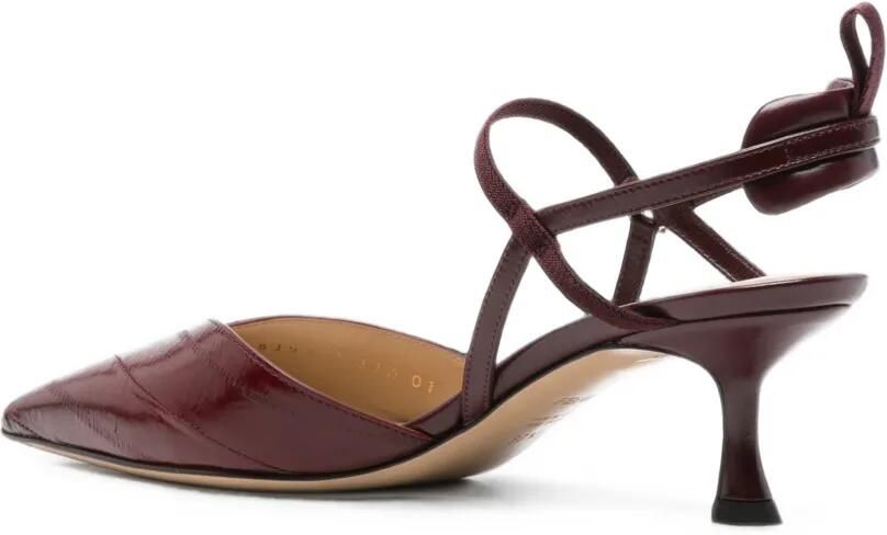 FENDI Slingback pumps met puntige neus Rood - Foto 3