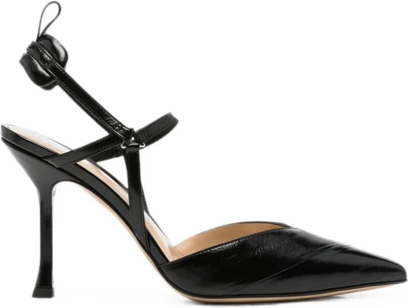 FENDI Slingback pumps met puntige neus Zwart