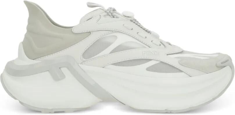 FENDI Sneakers met logo Wit