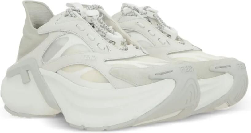 FENDI Sneakers met logo Wit - Foto 4