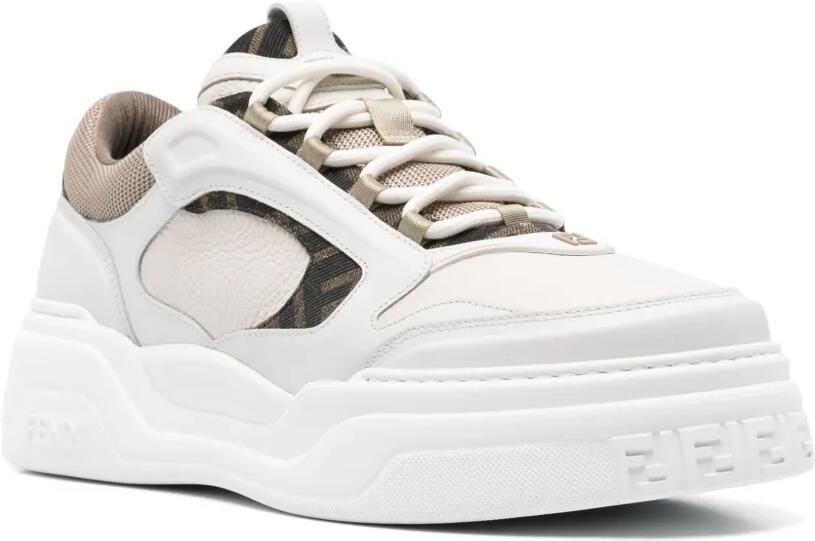 FENDI Sneakers met monogram-print en vlakken Wit - Foto 3