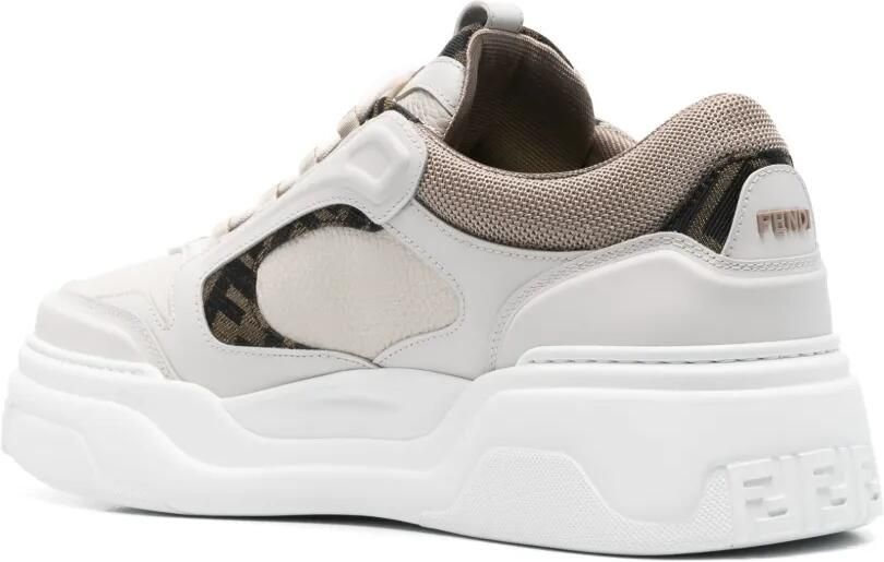FENDI Sneakers met monogram-print en vlakken Wit - Foto 4