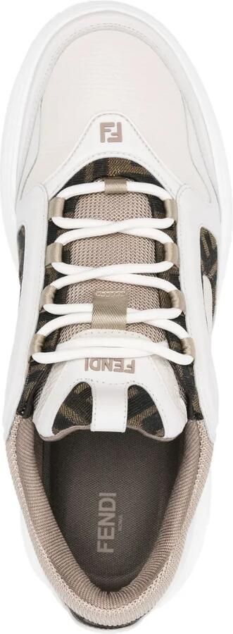 FENDI Sneakers met monogram-print en vlakken Wit - Foto 5