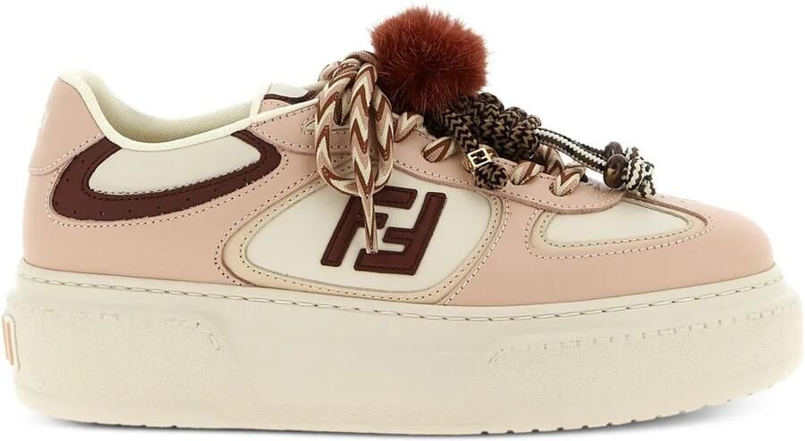 FENDI Sneakers met plateauzool Beige