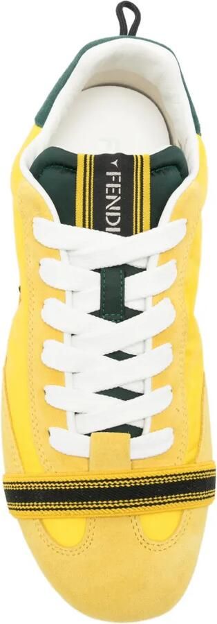 FENDI Sneakers met suède afwerking Geel - Foto 3