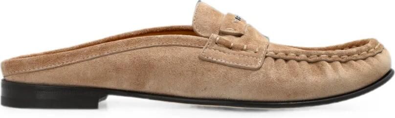 FENDI Suède sabots Beige