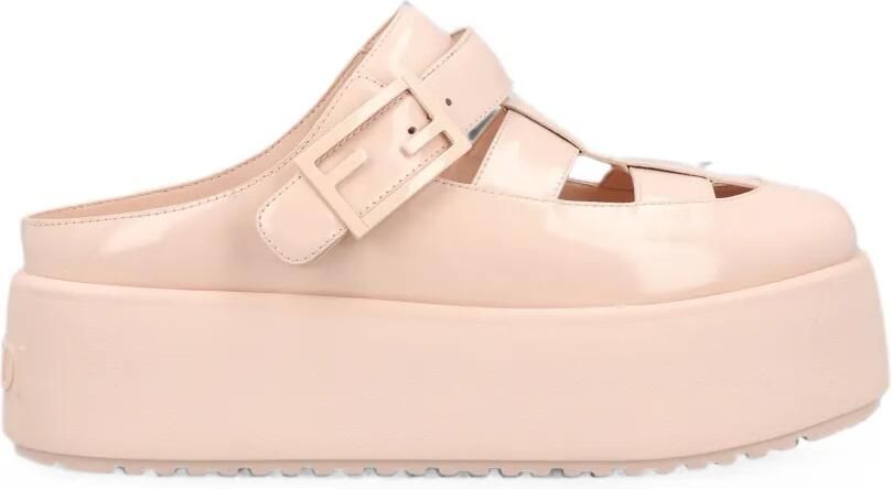 FENDI Sunshine muiltjes met plateauzool en gespsluiting Roze