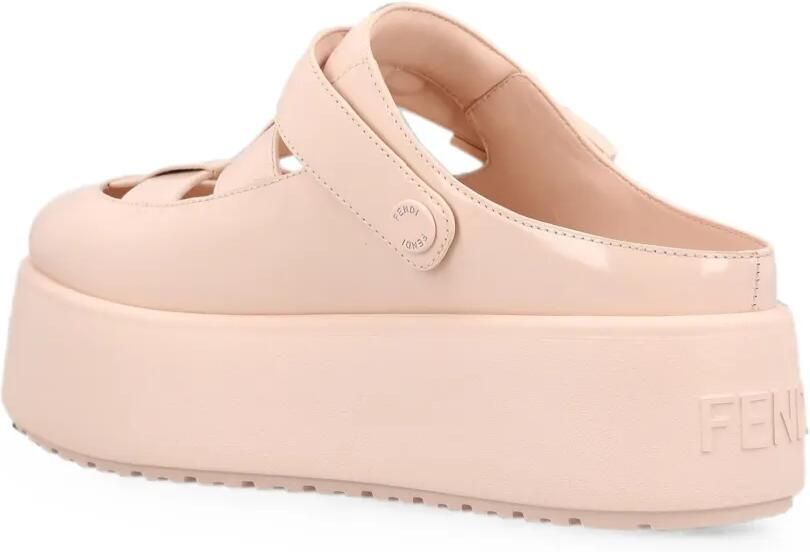 FENDI Sunshine muiltjes met plateauzool en gespsluiting Roze - Foto 4