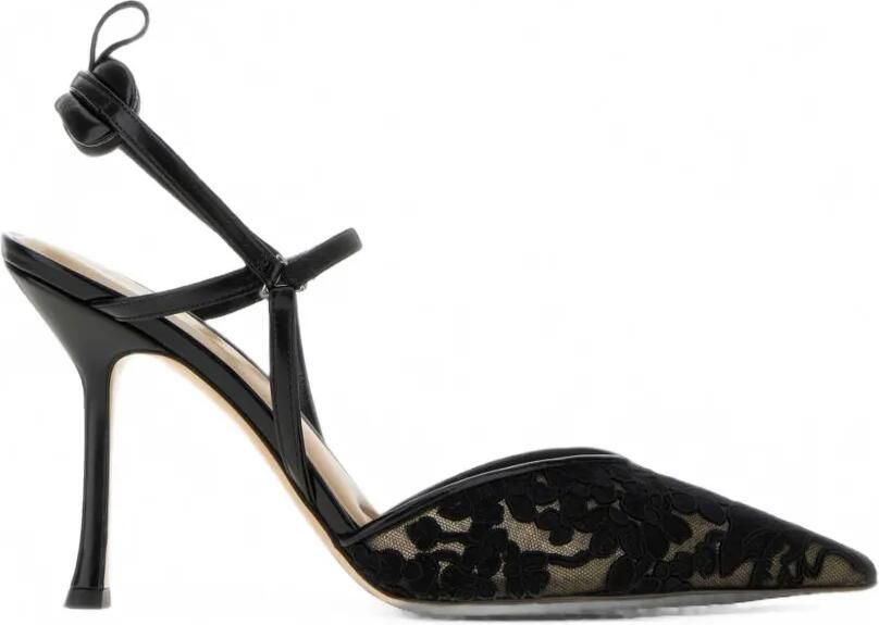 FENDI Very Colibrì floral-lace pumps Zwart