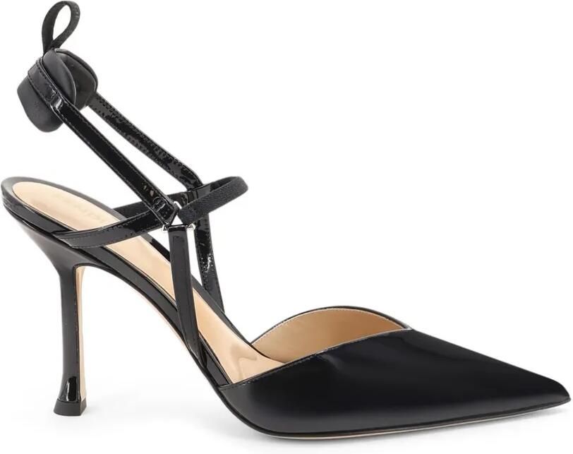 FENDI Very Colibrì lakleren slingback pumps met hoge hak Zwart