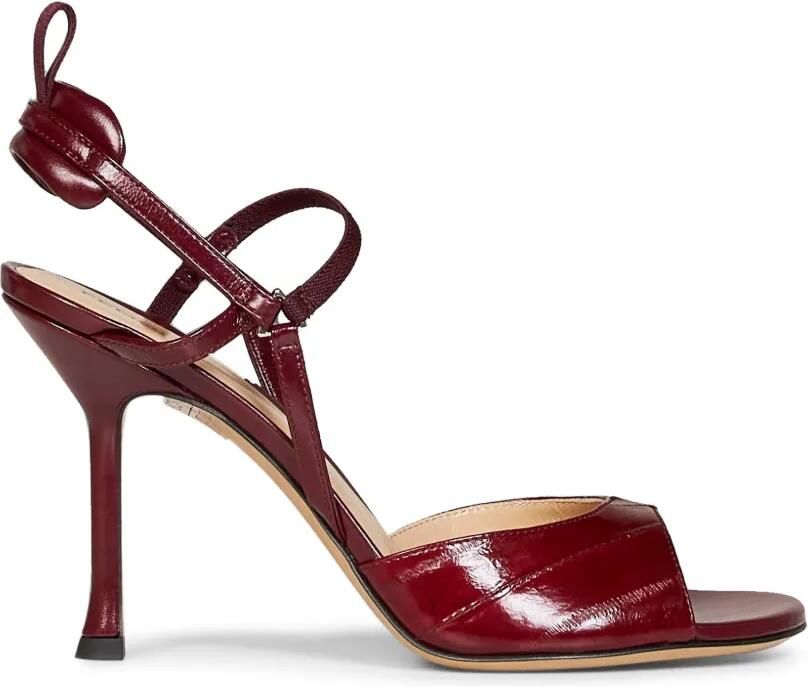 FENDI Very Colibrì leren sandalen Rood