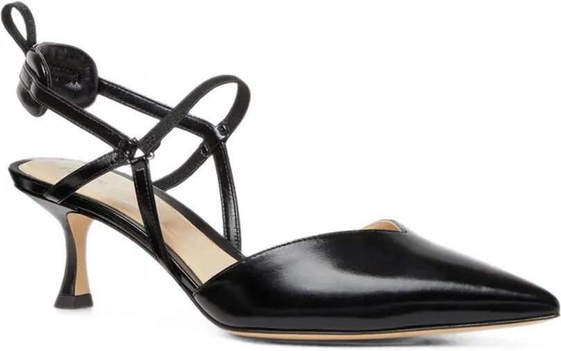 FENDI Very Colibri slingback pumps met puntige neus Zwart - Foto 4