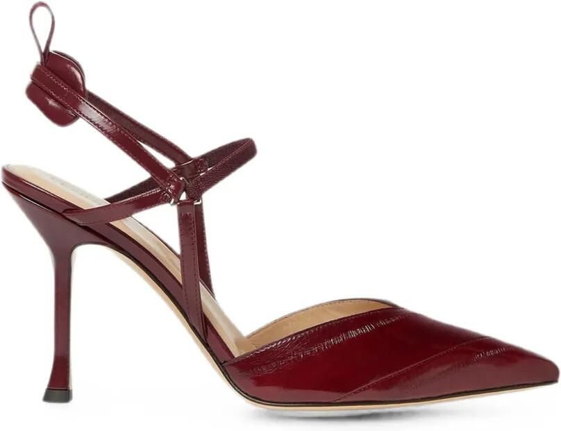 FENDI Very Colibrì pumps met puntige neus en bandje Rood