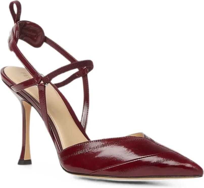 FENDI Very Colibrì pumps met puntige neus en bandje Rood - Foto 3