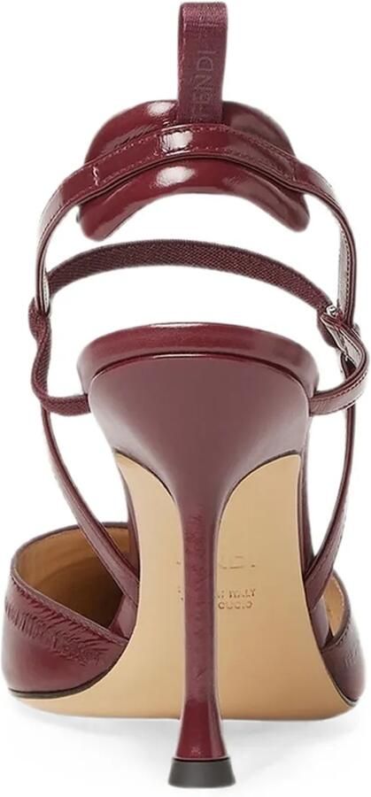 FENDI Very Colibrì pumps met puntige neus en bandje Rood - Foto 4