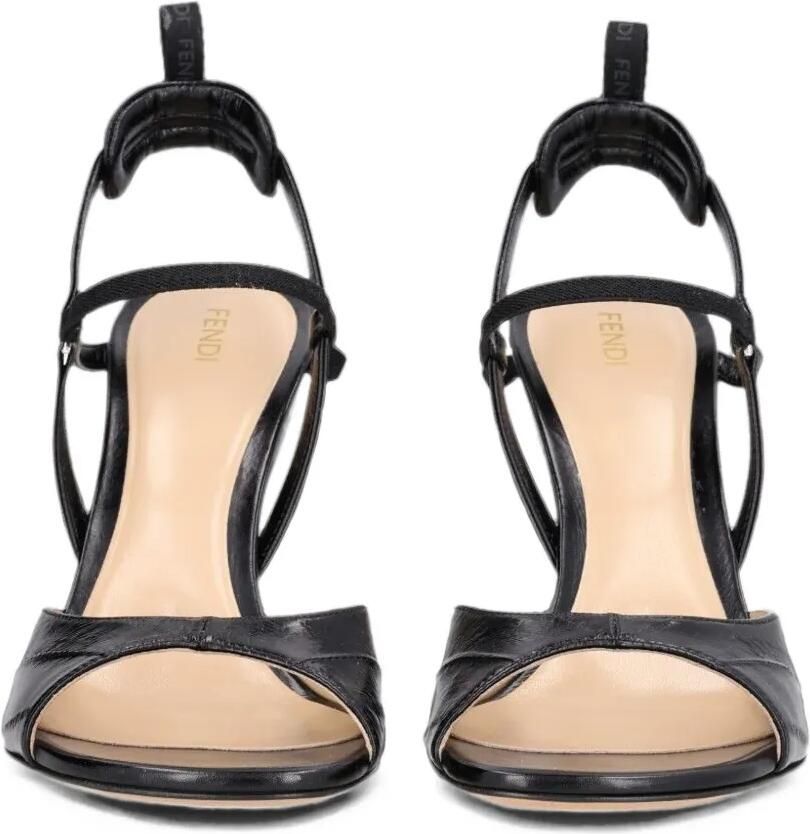 FENDI Very Colibrì slingback sandalen met hak Zwart - Foto 2