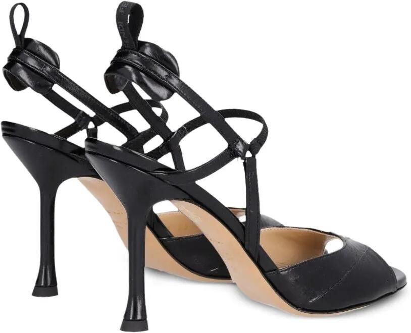 FENDI Very Colibrì slingback sandalen met hak Zwart - Foto 4