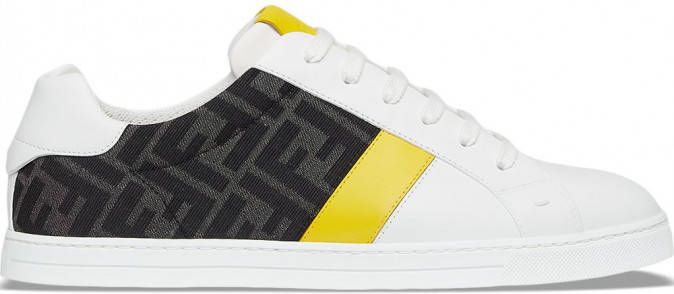 Fendi Sneakers met logoprint Wit - Schoenen.nl