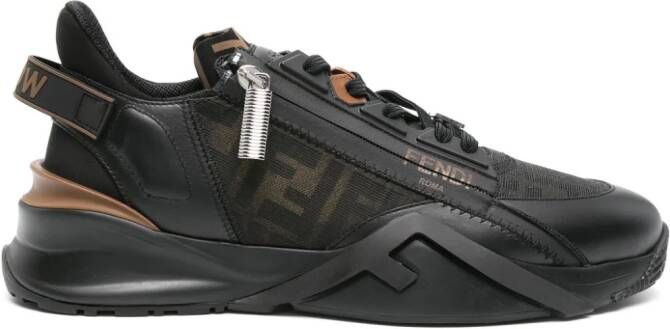 FENDI Flow sneakers met jacquard Zwart