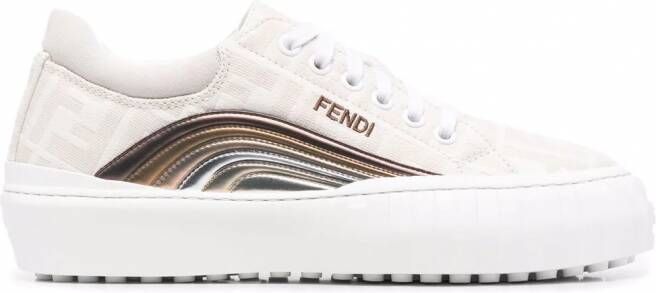 FENDI Force low-top sneakers Beige