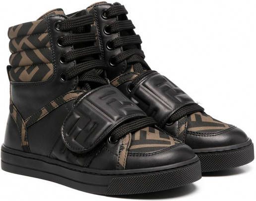 Fendi Kids High-top sneakers Zwart