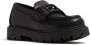 Fendi Kids Leren loafers met logoplakkaat Zwart - Thumbnail 1