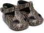 Fendi Kids Sandalen met FF patroon Bruin - Thumbnail 1